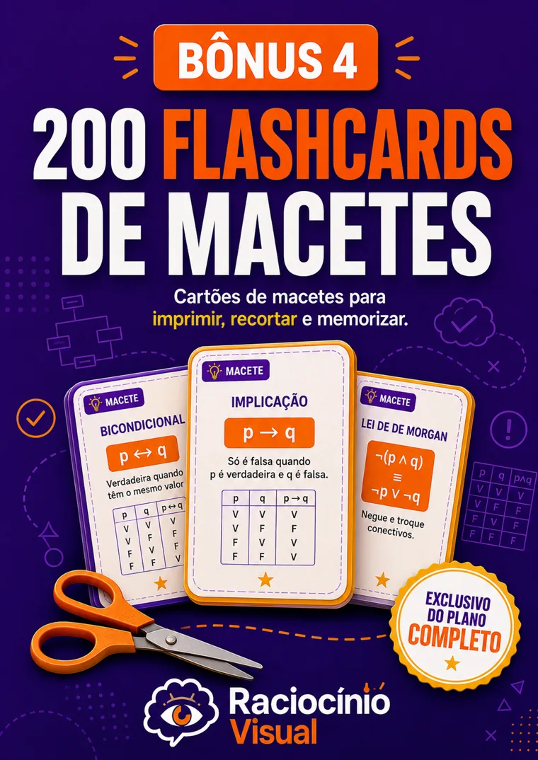 Bônus 4 — 200 Flashcards de Macetes